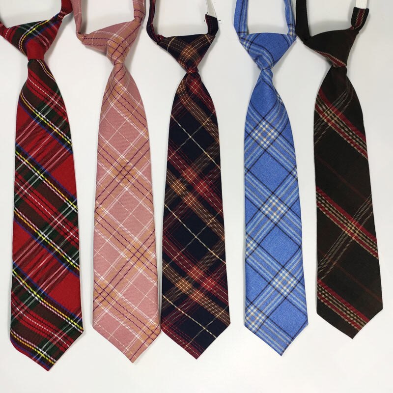Dreng plaid elastik justerbare slips skole bryllup slips børn studerende gravatas 33cm længde 7cm bredde