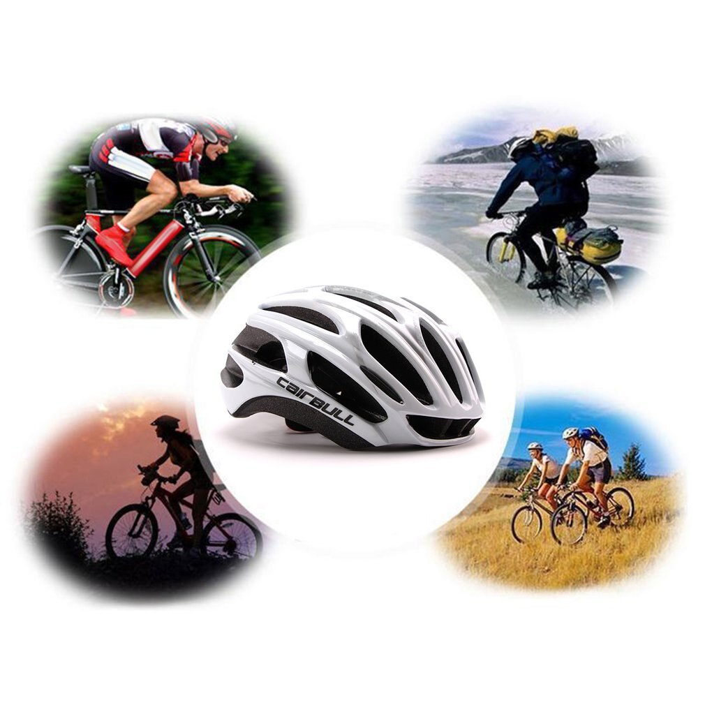 Road Mountain Bike Riding Helmet Ultra-light One-piece Bicycle Helmet Adjustable Head Circumference Portable Helmet