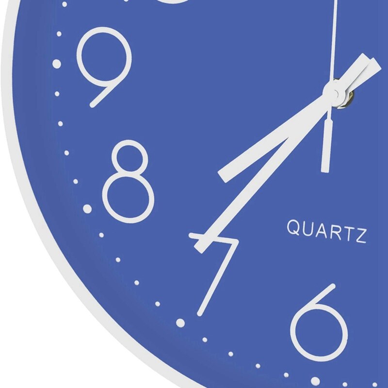 12inch Modern Wall Clock Battery Powered Silent Non Ticking Quartz Clock Easy to Read Digital Wall Clocks