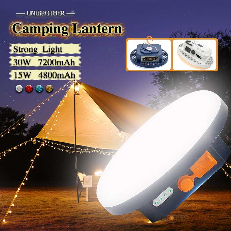 Lanterna de acampamento portátil recarregável luz forte lâmpada acampamento lâmpada led emergência alta potência tenda iluminação lanterna equipamentos