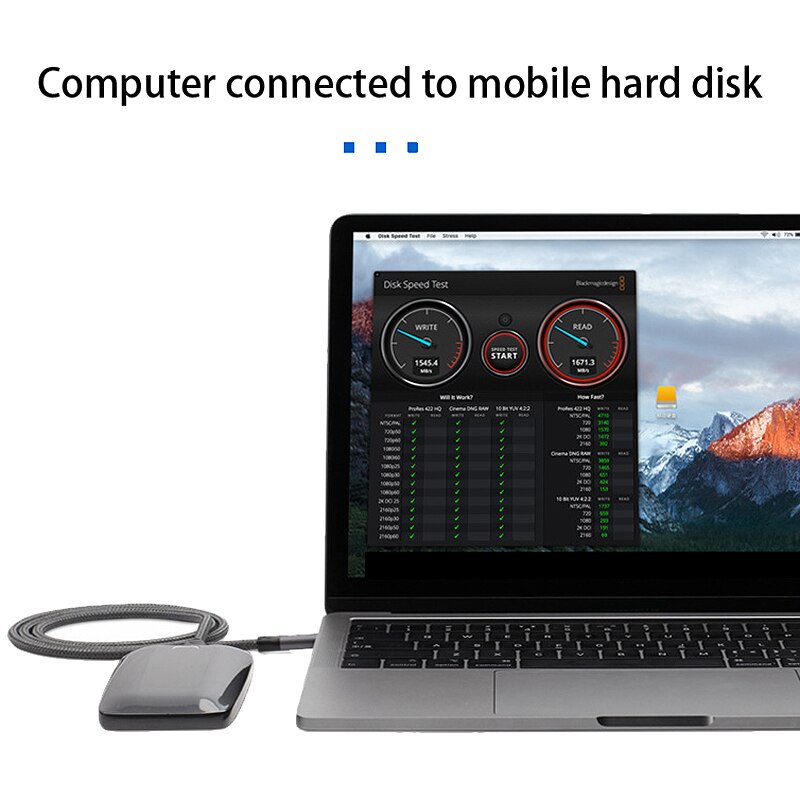 USB-C Cable 3.1 Gen 2 - 1M/3ft - 20Gbps Data Transfer - 100W Power Delivery PD - E-Marker Chip