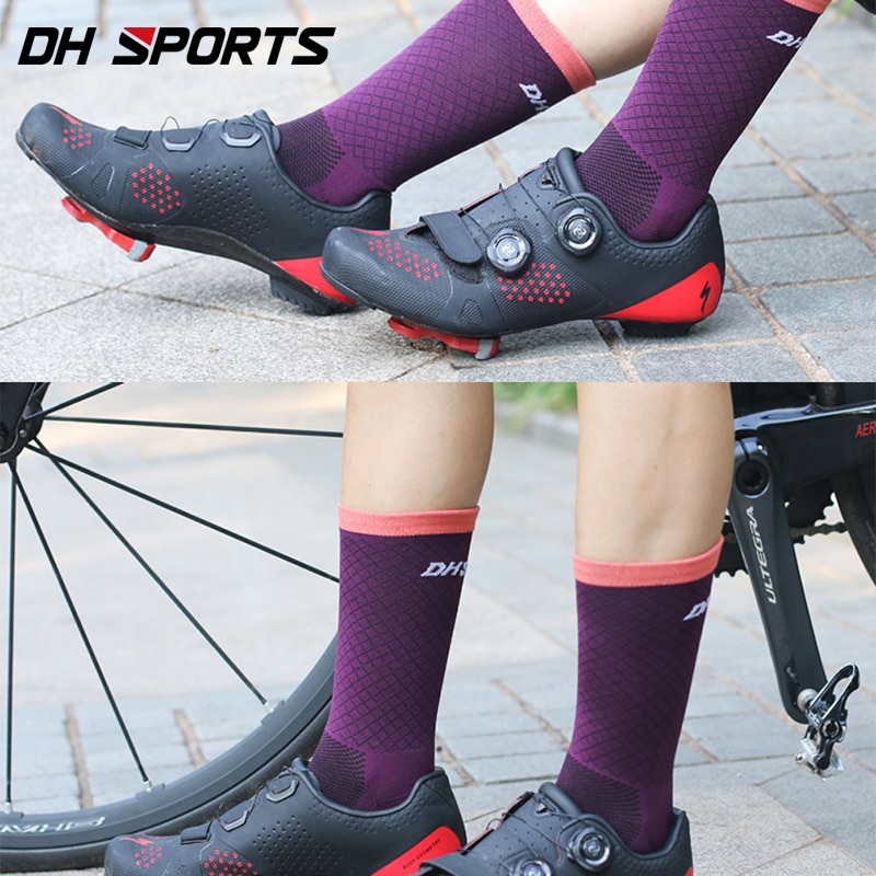 Dh sports mens bästa road cykelstrumpor kvinnors prestanda cykelstrumpor kille coola cykelstrumpor mtb flickor porslin atletisk