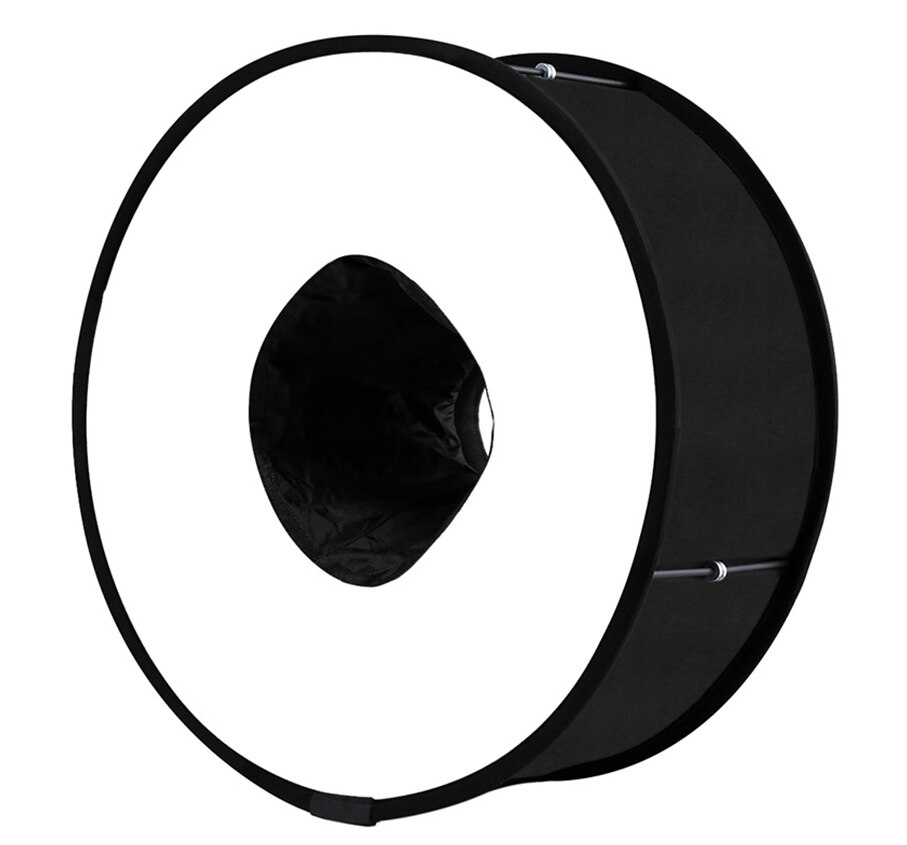 Difusor de luz de Flash Softbox Universal anular accesorios de fotografía plegable Speedlight 45CM