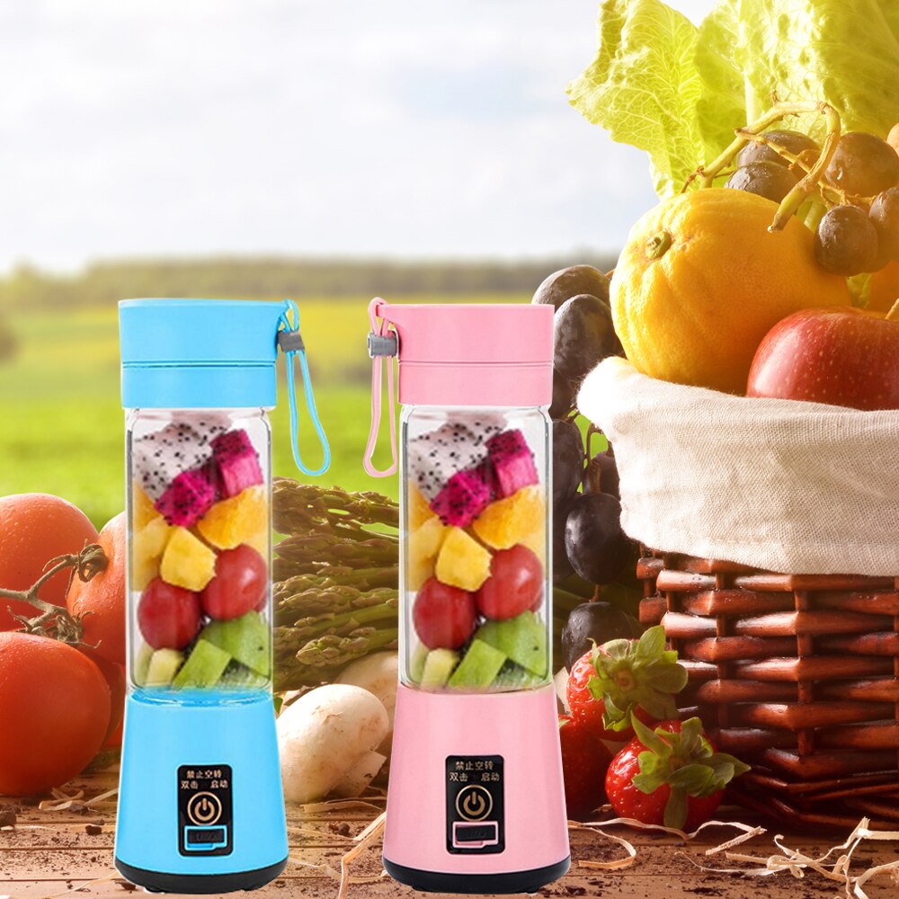 Portable Mixer USB Electric Fruit Juicer Handheld Smoothie Maker Blender Stirring Rechargeable Mini Food Processor Juice Cup