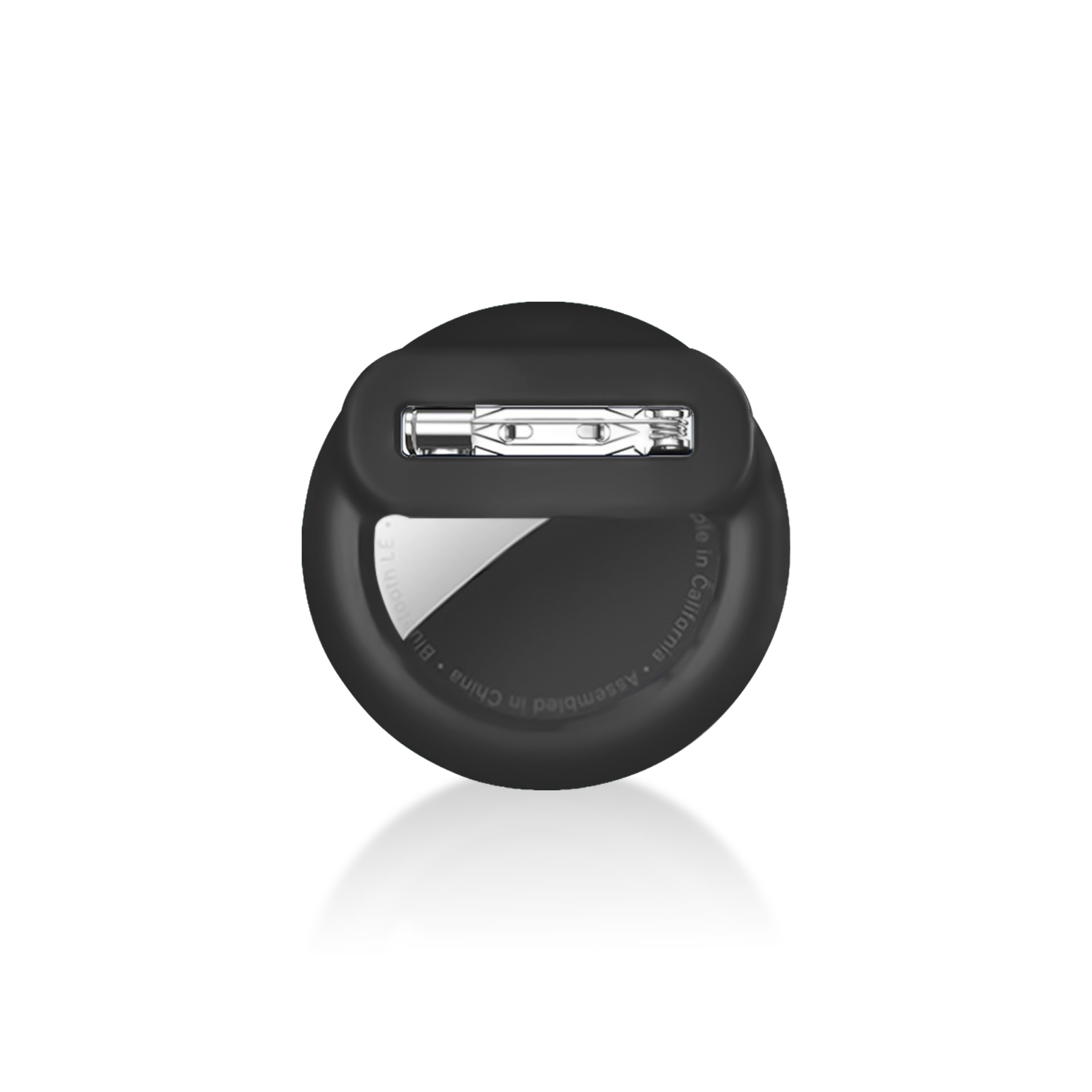 Airtag skjult beskytter cover silikone tracker etui airtag anti-mist holder med usynlig til børn, ældre, bagage, tøj: Hvid