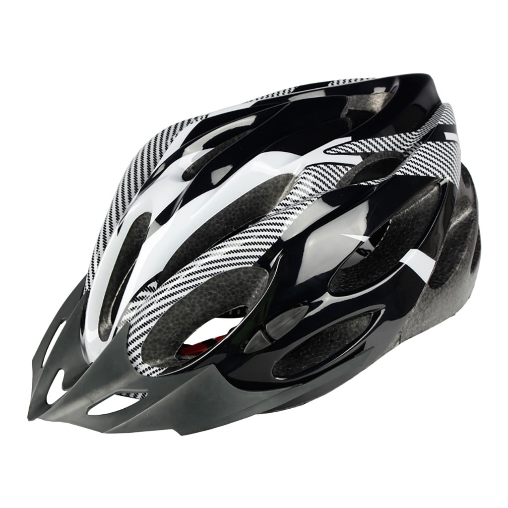 Adult Unisex Bicycle Helmet MTB Road Cycling Mountain Bike Sports Safety Helmet Muti-color Mountain Bike Riding Helmet: BK