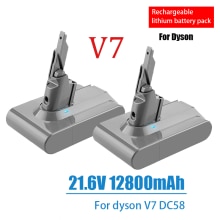 Dyson V7 battery 21.6V 12800mAh Li-lon Rechargeable Battery For Dyson V7 Battery Animal Pro Vacuum Cleaner Replacement