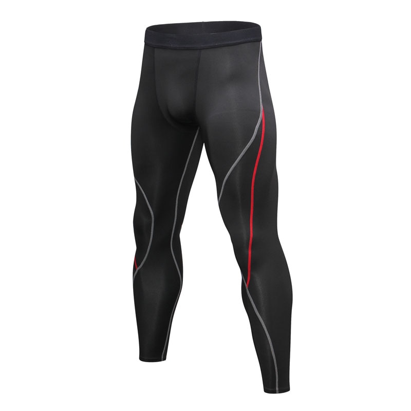 Pantaloni sportivi da allenamento per allenamento sportivo da palestra per uomo Leggings a compressione pantaloni sportivi da Bodybuilding Jogger: S / Rosso