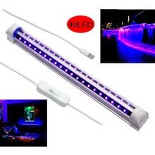 40 LEDs 5V 10W UV Ultraviolet Strip Tube Light Bar USB Partys Lamp Blacklight With 1 Set Of Mounting Screws