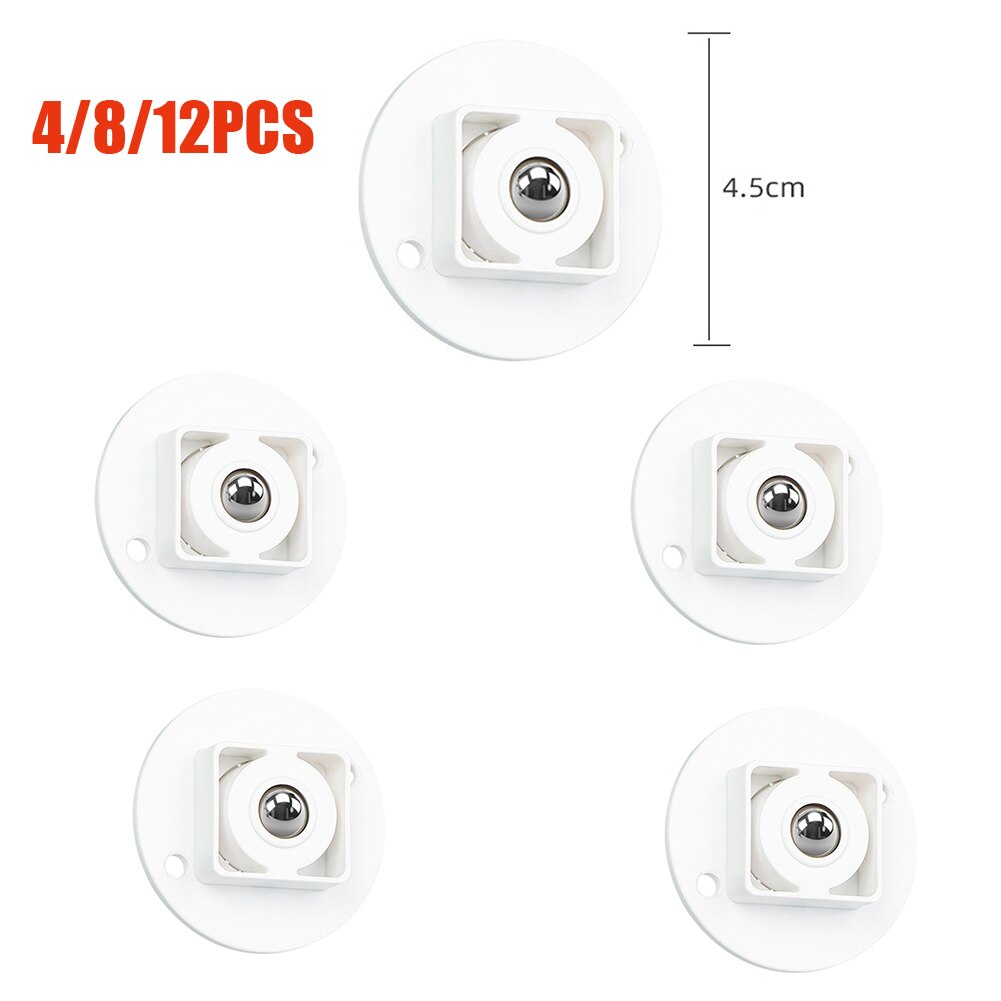 12Pcs Wheels For Furniture Caster Stainless Steel Roller Self Adhesive Furniture Caster Home Strong Load-bearing Universal Wheel: 4pcs / Caster Wheels 06