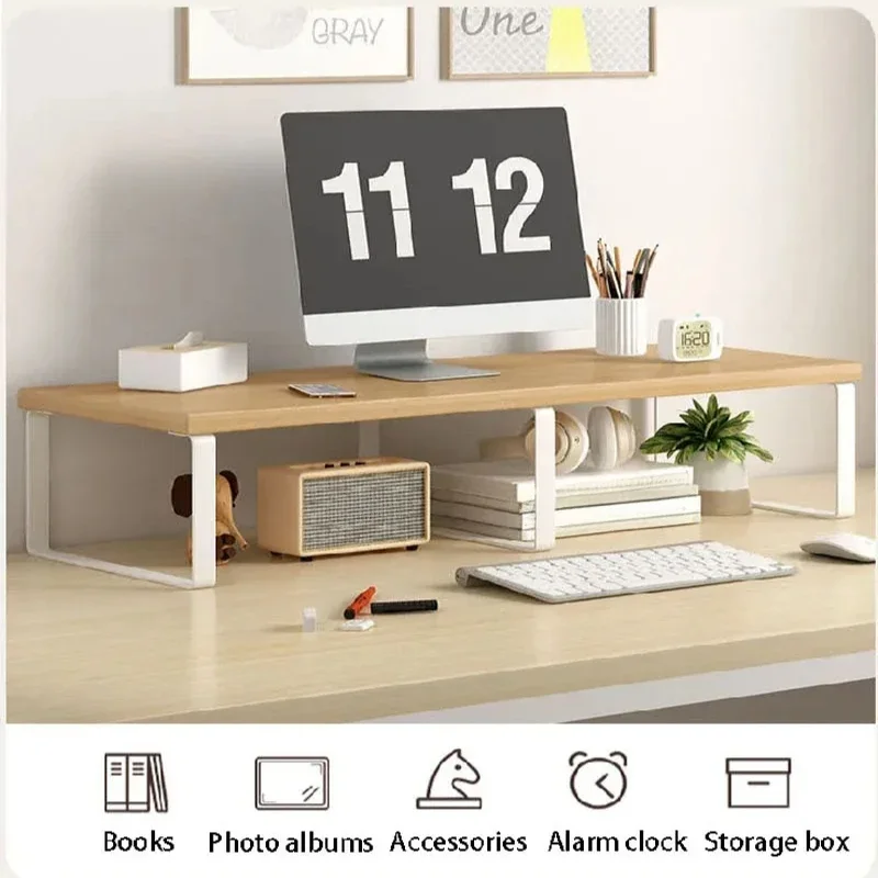 1PC Notebook Computer Stand Desktop Computer Screen Desktop Elevated Desktop Storage and Storage Pad Elevated Length 30/40/50cm