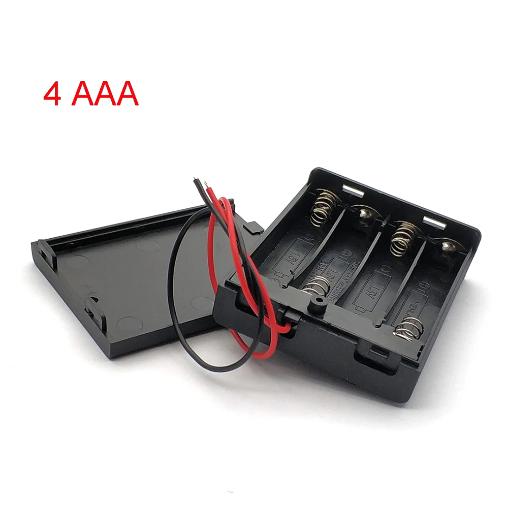 AAA Batterijhouder Case Box 2 3 4 Slots DIY Battery Box DIY Batterij Container Case Schakelaar Draadlood voor 1.2V/1.5V AAA Batterij