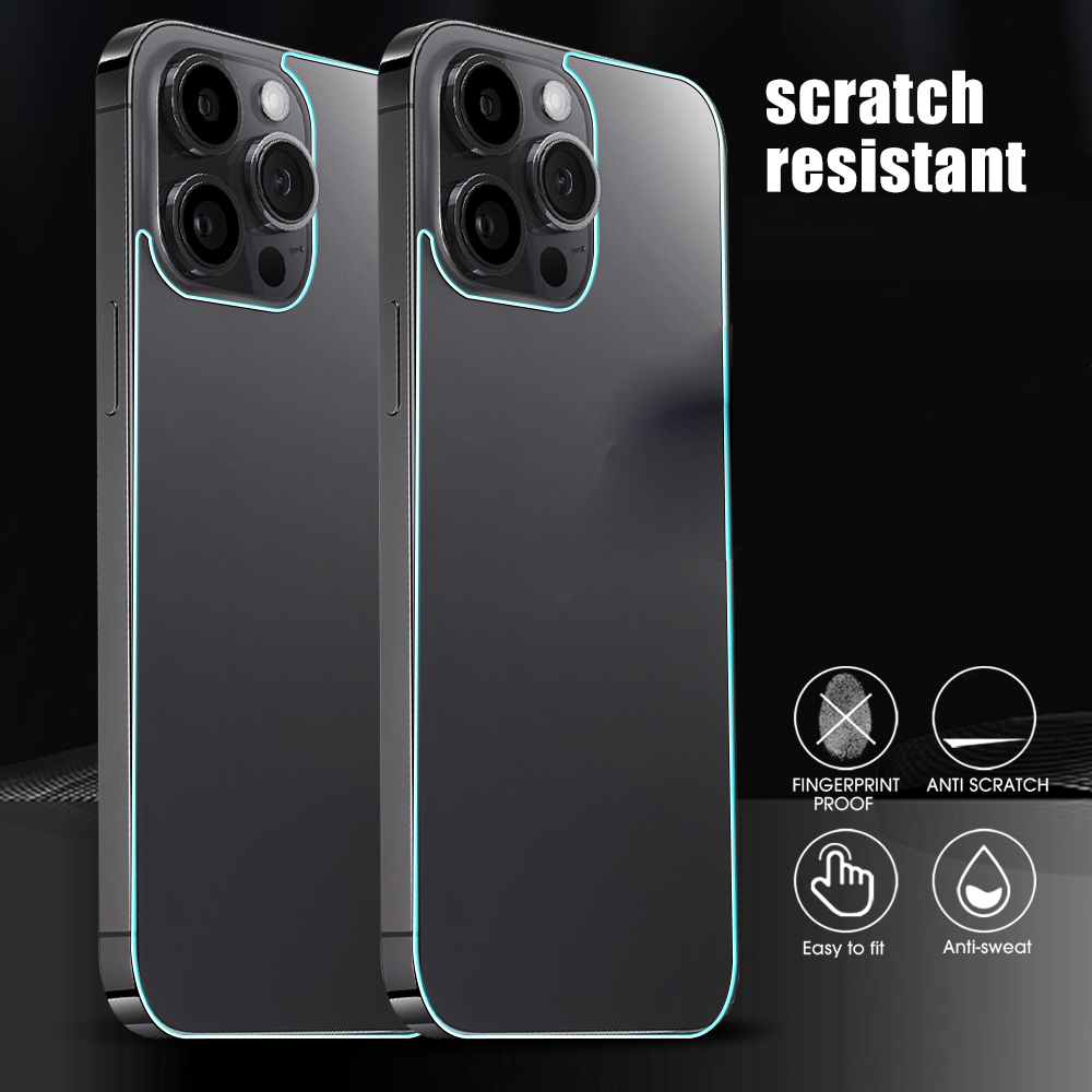 3PCS Back Tempered Glass For iPhone 16E 12 13 Mini 11 13 14 15 16 Pro Max Plus Phones Screen Protector Film