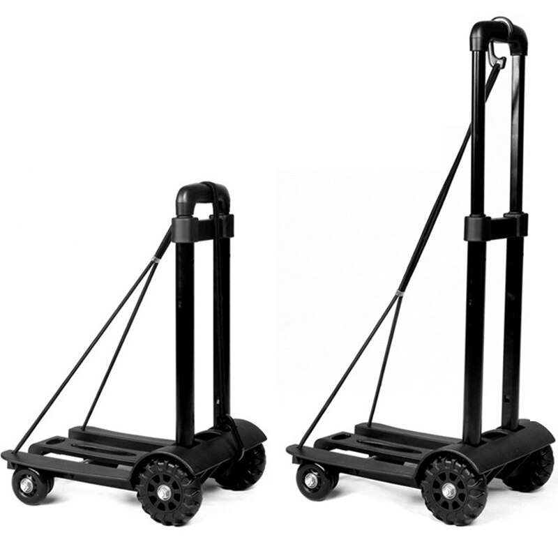 75kg Heavy Duty Foldable Hand Sack Wheel Trolley Folding Truck Barrow Cart Travel Luggage Shopping Cart Portable Home Use car