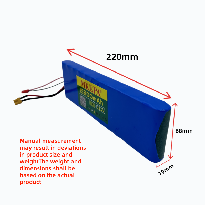 6 s 2p 25.2 v 13000 mah 18650 litiumionbatteri 24v 13800 mah litiumionbatteri, egnet for sykkel-/scooterbatterier