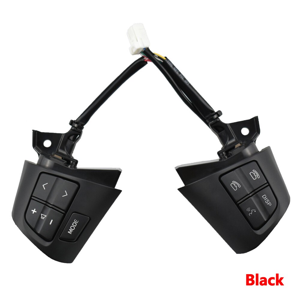84250-02230 for Toyota Corolla Carbon Fiber Steering Wheel Remote Control Switch Audio Control Button: Black