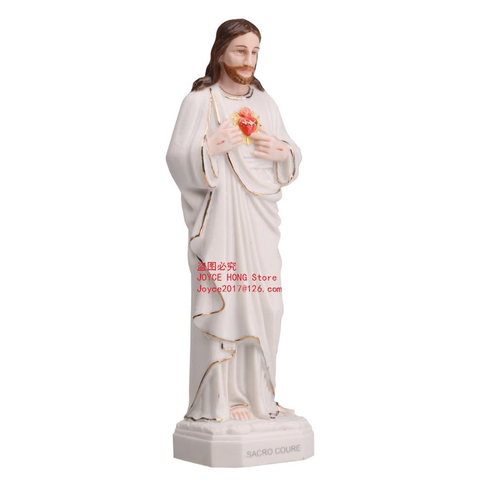 Décoration de Statue de jésus, Figurine de décoration catholique et chrétienne, ornement, souvenir,: 5.5x4.5x17cm