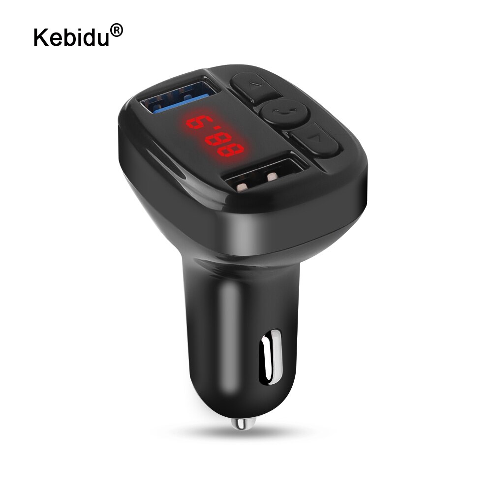 Bluetooth Car Charger 5V 3.1A FM Transmitter Handsfree Wireless Car MP3 Player USB Aux Car Kit Can connect 2 phone FM Modulator
