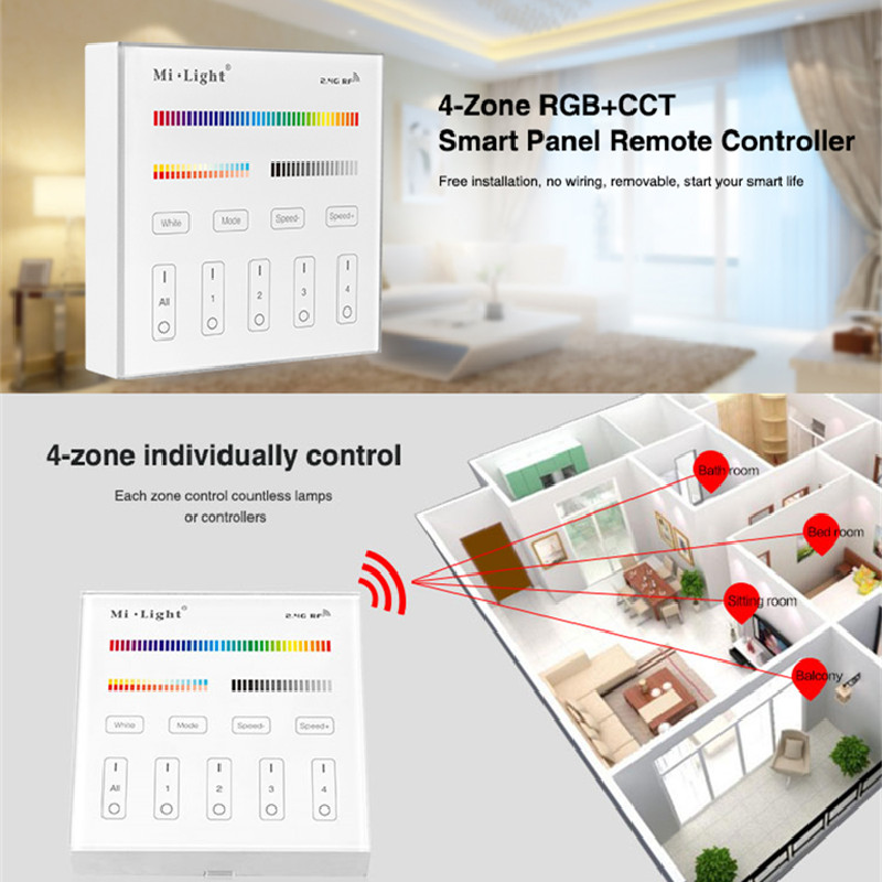 Mi Light B1 B2 B3 Panel Controller Wireless 2.4G RF Panel Control for Dim/CCT/RGB/RGBW/RGB+CCT MiBoxer LED Bulb / Strip