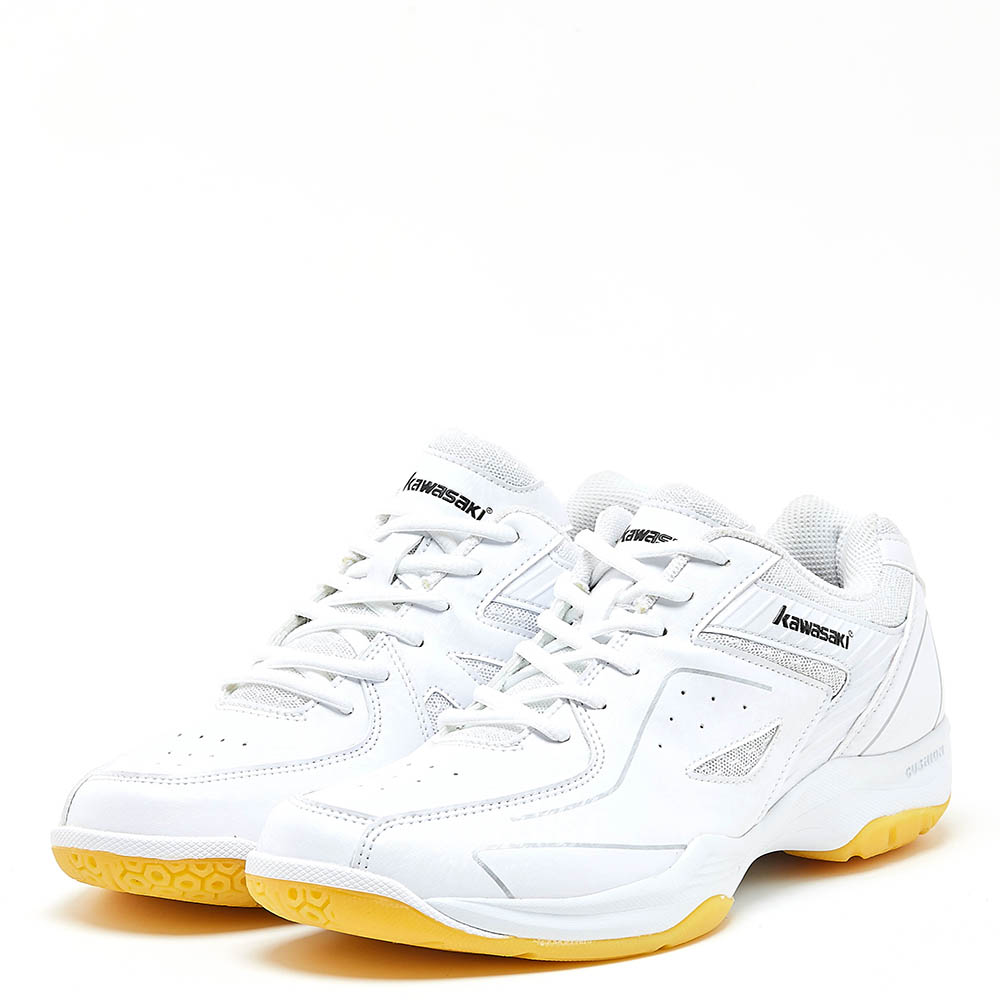 Original Kawasaki White Badminton Shoes Sports Shoes for men Breathable Indoor Court Sneakers K-077