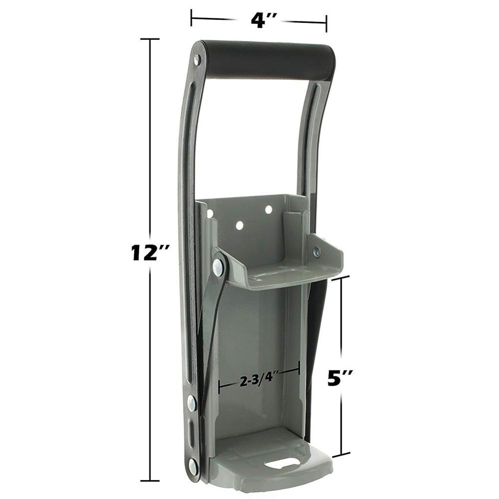 12 Oz Aluminum Can Crusher & Bottle Opener Heavy Duty Metal Wall Mounted Soda Beer Smasher Eco-Friendly Recycling Tool: Default Title