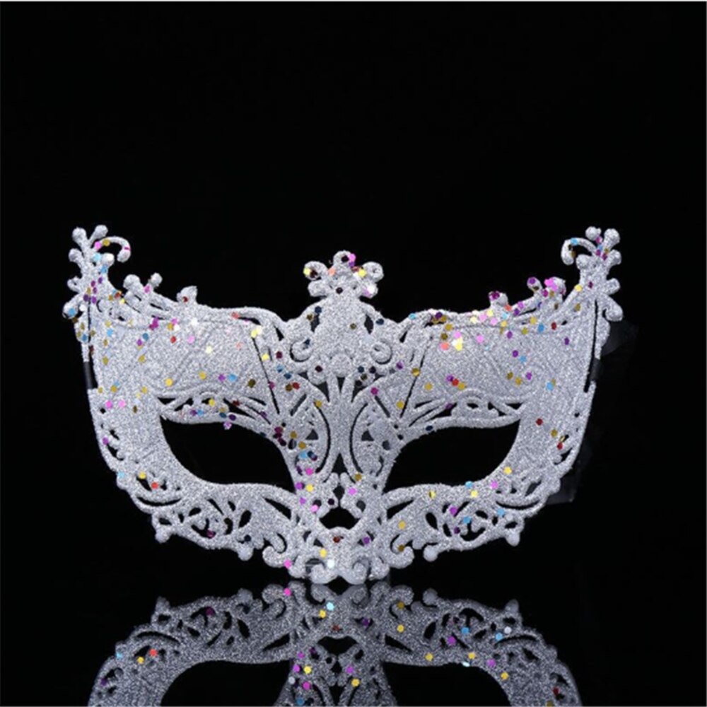 Máscara de baile de graduación para hombre y mujer, disfraz de de Halloween, accesorios de decoración de boda, Sexy, color blanco y negro: 11