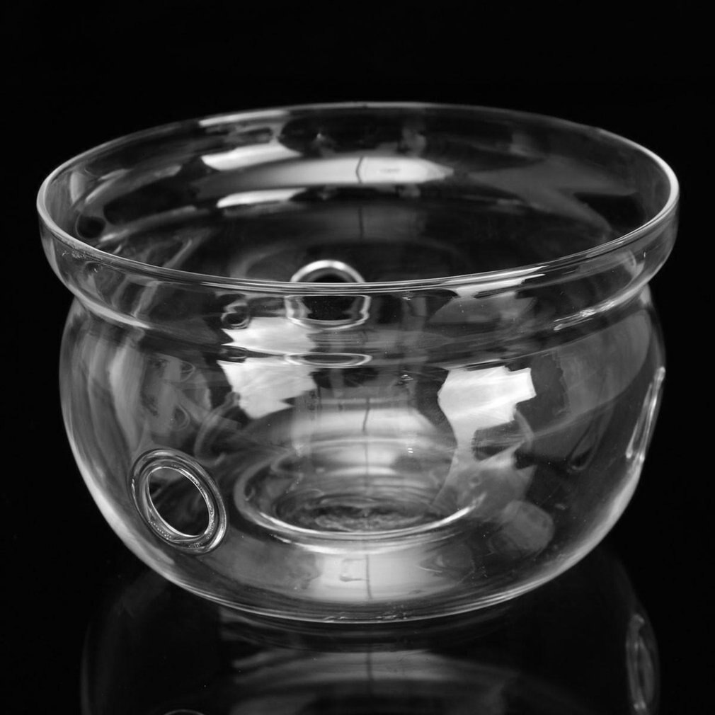Hittebestendige Theepot Warmer Base Clear Borosilicaatglas Ronde Vorm Isolatie Theelichtje Draagbare Theepot Houder