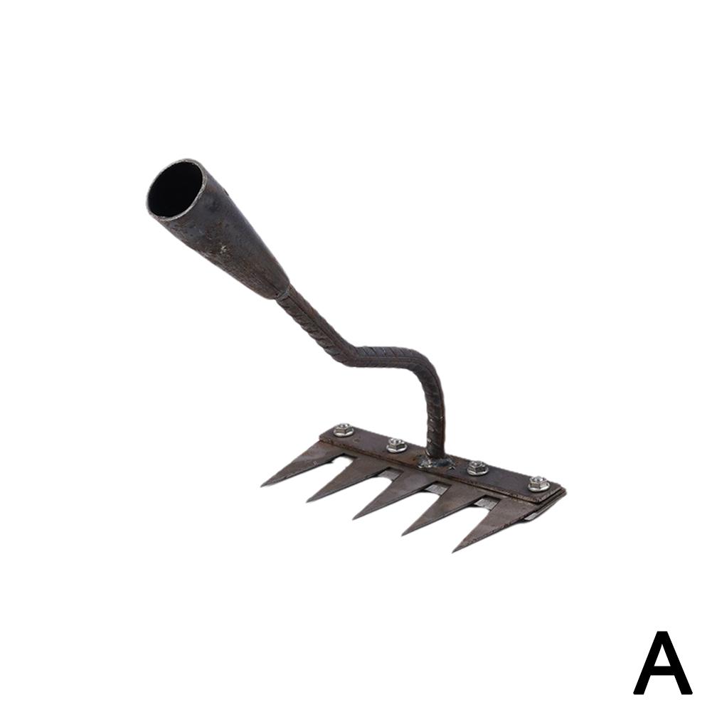 Weeding Rake Farm 5/6/7/8 Teeth Carbon Steel Garden Hoe Weeding Rake... – Grandado