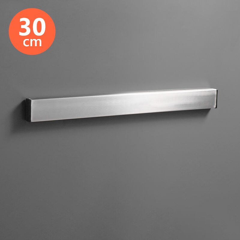Porte-couteau magnétique support mural en acier inoxydable support de couteau support de rangement mural maison cuisine aimant porte-outil outil de cuisine: 30 cm sliver