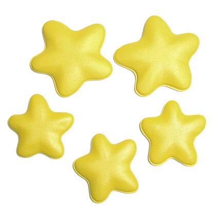 Magnetic 3D decorative wall sticker decorative fridge magnet writing board accessory: Yellow Stars
