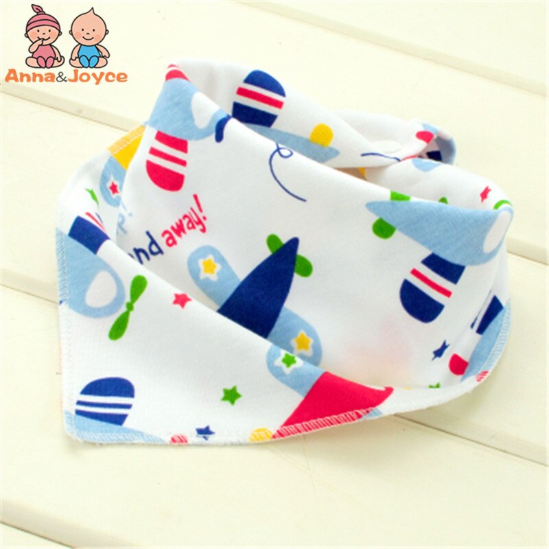 20pcs/Lot Cotton 2Layers Baby Bibs Kids Towel Waterproof Bandanas Triangle Burp Saliva Infant Toddler Bandana