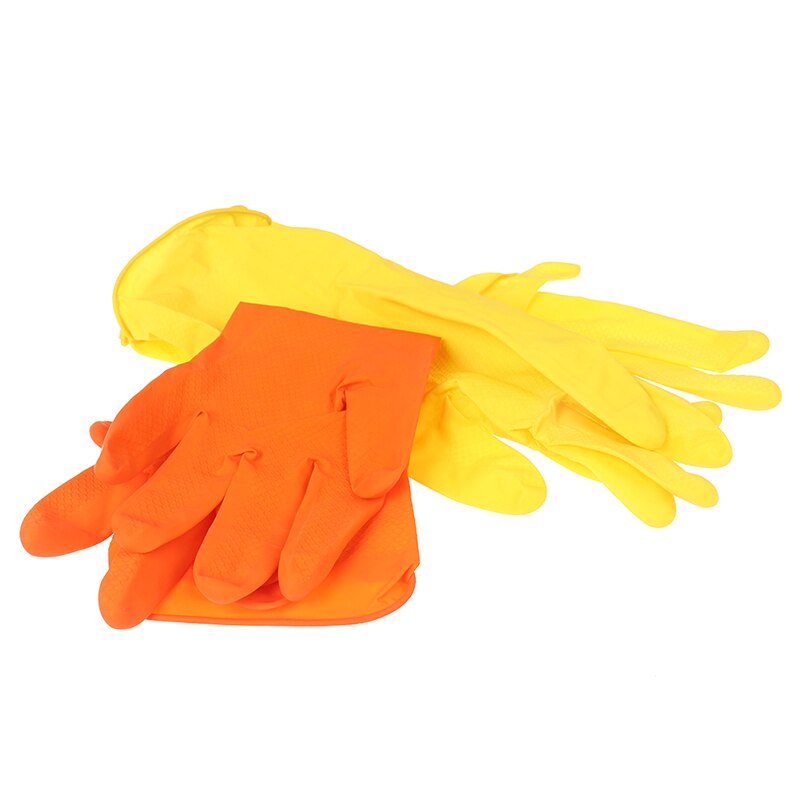 Guantes de silicona de manga larga, guantes para lavar la cocina, guantes para limpiar el hogar a prueba de agua de látex, además de guantes de lavado de PVC, Herramientas de limpieza