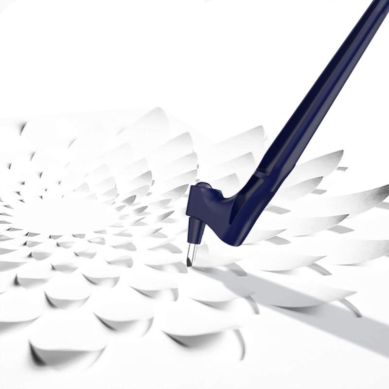 Craft Cutting Pen Tools 360 Degree Rotating Blade 3 Heads Stainless Steel Blade DIY Durable Portable Art Carving Cutter Knife