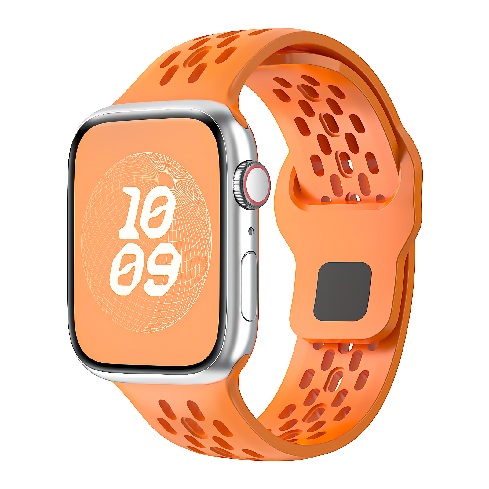 Silikone rem til apple watch rem 45mm 41mm 44mm 49mm 40mm 38 42mm 46mm armbånd correa iwatch series 10 9 8 7 6 5 3 se ultra: Blå hvid / 20mm
