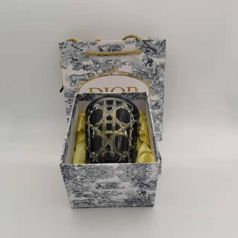 Whisky Glass Cup Box Set Crystal Cup Milk Juice Milk Tea Cup Household Lattice Water Cup Single