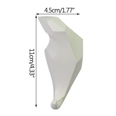 Hook Storage Decorative Clothes Hook Household Bird Storage Hanger Hat Hook Wall Hanging Porch Wall Hanging Key Hooks: White-b