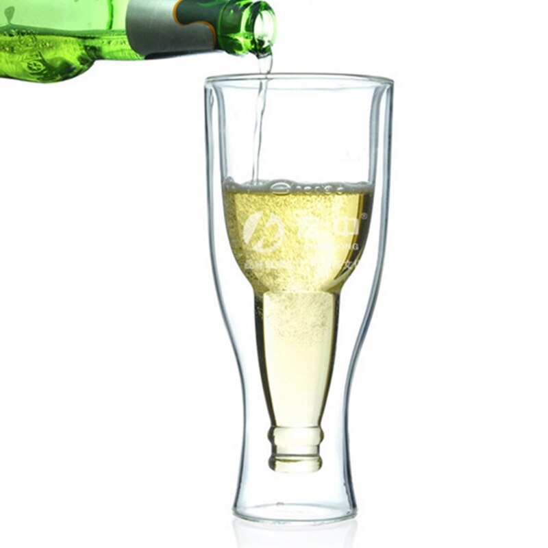 Creatieve Borosilicate Double Wall Bierglas Bier C... Grandado