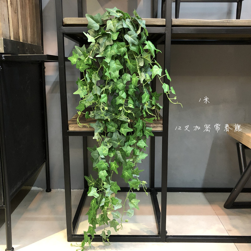 Paquete grande de plantas de vid artificiales, hiedra colgante, hojas de helecho persa, accesorios de decoración para de boda y jardín, 1 Uds.: Verde menta