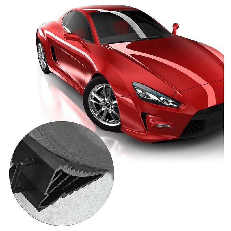Almohadillas para rueda, almohadillas antideslizantes para neumáticos de coche, almohadillas de apoyo para neumáticos que ayudan a mantener los coches en su lugar (negro)