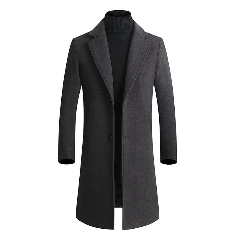 BOLUBAO Men Thickening Wool Coat Winter Mens Slim Fit Warm Outerwear Men's Casual Wool Coats