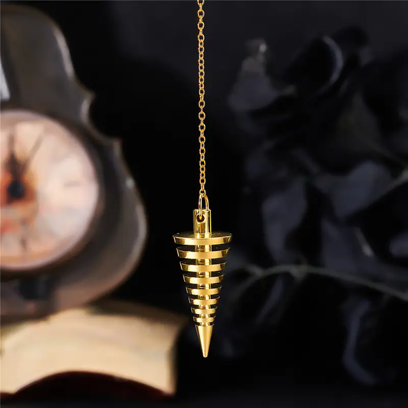 100%  koperen metalen pendel voor waarzeggerij, wichelarij, reiki, spirituele antwoorden, metafysische esoterische pendel  x024