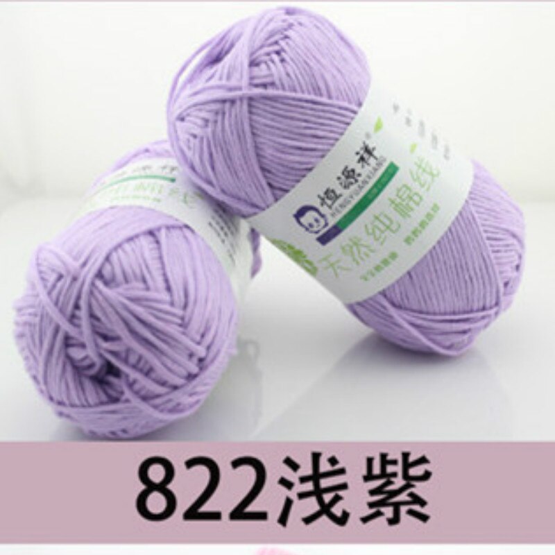 Glatte 100% Baumwolle Weiche Natürliche Doppel Strickwolle Garn Baby wolle garn: 7