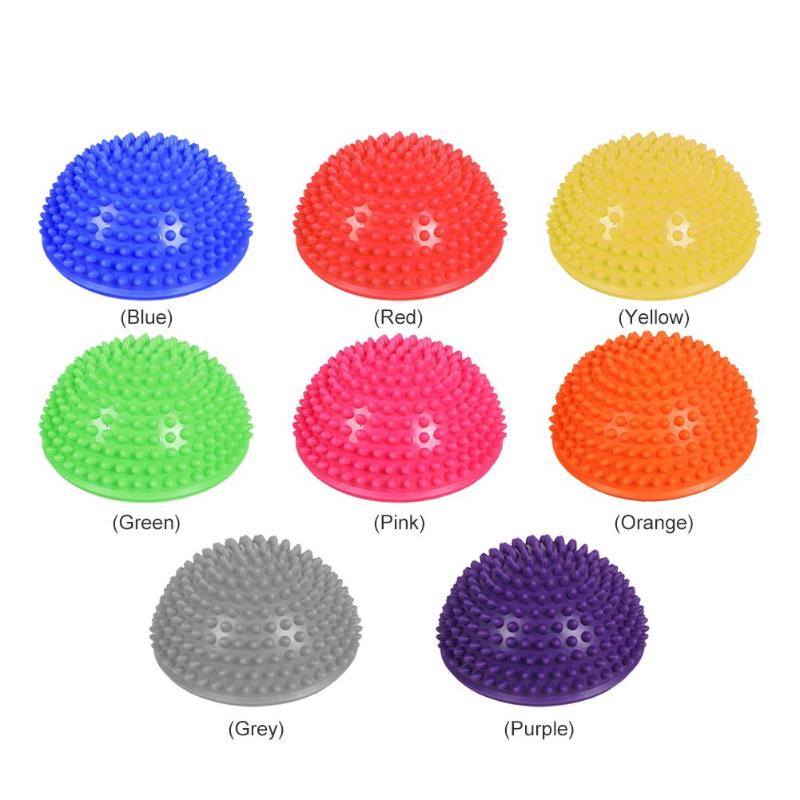 Pelota de equilibrio inflable para Yoga, pelota de media esfera para ejercicios de masaje, gimnasio, Pilates, Fitness, Fitball de goma