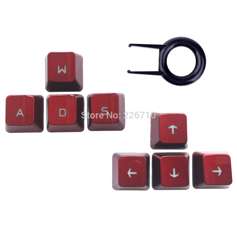 Arrow Keys↑↓←→ Vervanging Keycaps Voor Logitech G310 G413 G613 G810 G910 Toetsenbord Romer G (Up Down Links Rechts Toetsen): Red