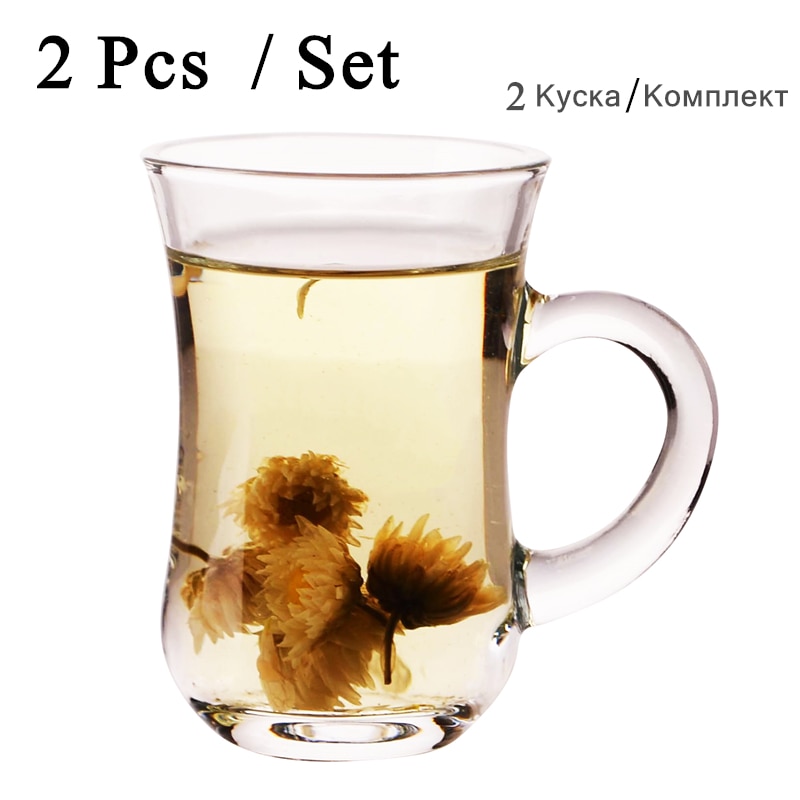 2 st/set glas te vatten kopp dricksgods kopp hemmakontor kaffe mjölk kalkon blomglas tekoppar mugg för