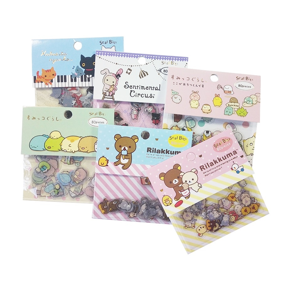 80 Pcs/lot Kawaii Cute Bear Cat Rabbit Sticker DIY Scrapbooking Diary Decorations Sticky Notes Memo Pad Deco Phone Stickers