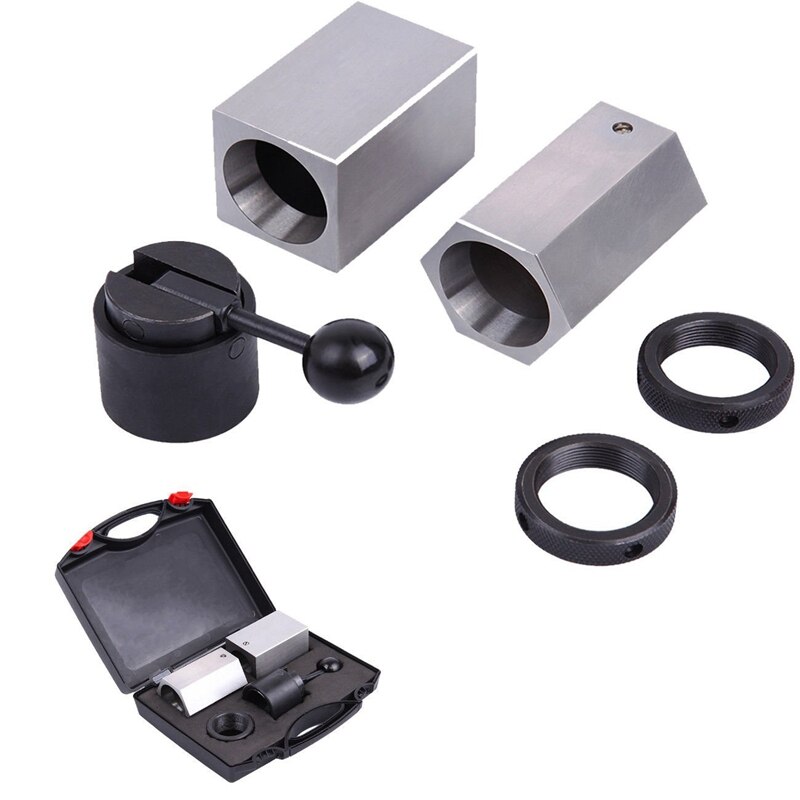 5C-CB Collet Block Set Four-Sided & Six-Sided Hardened Precision Ground 5C Collet Fixtures Square Hex Chuck Rings Closer Holder: Default Title