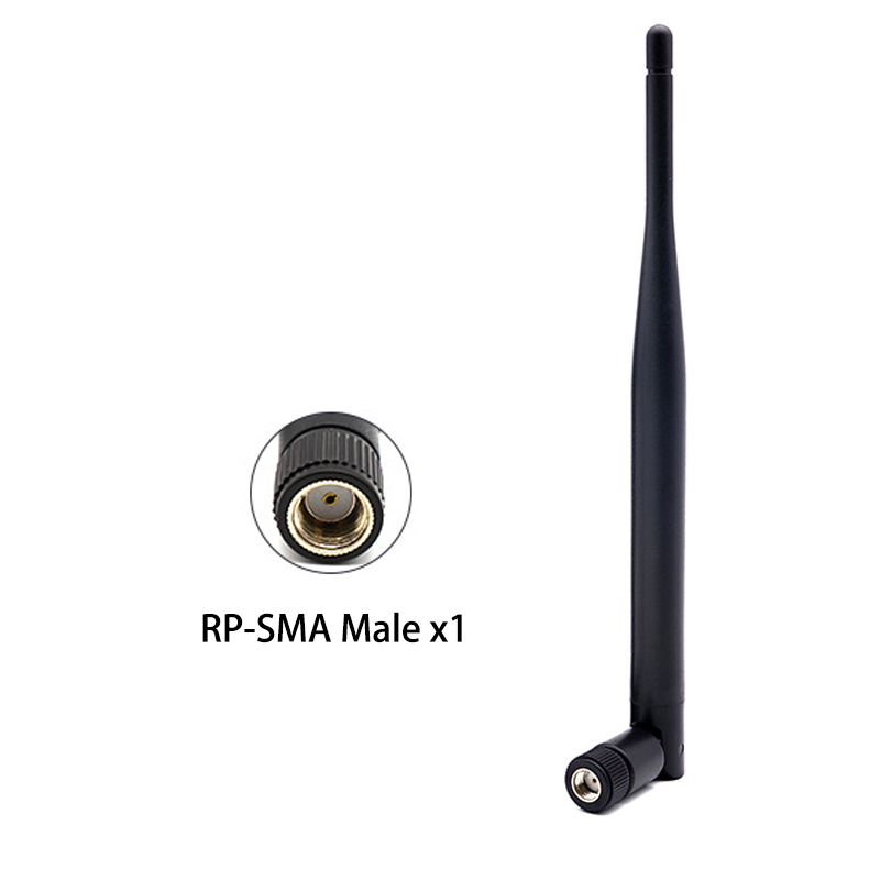 Antena wifi 2,4g SMA macho, enrutador RP SMA 2,4 GHz 5,8 Ghz, banda Dual 5dBi, amplificador de señal WLAN: Azul