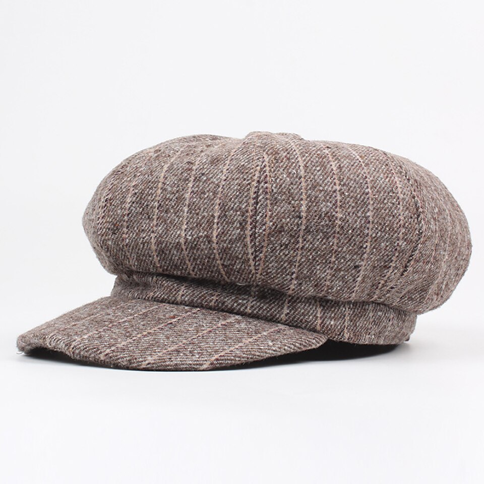 artiste peintre chapeaux rétro gavroche casquette automne hiver octogonale casquettes pour femmes hommes femme mâle Vintage