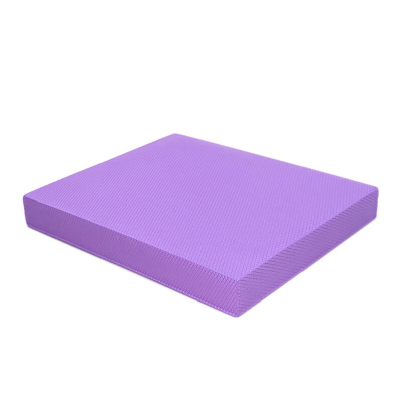 Dicke tpe-balancematte mit flacher unterstützung für knöchelrehabilitation und -training, geeignet für yoga, fitness und gleichgewichtstraining: Lila
